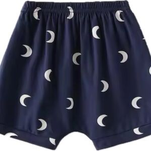 New navy Shorts with Moon Design 1-6 months